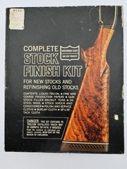 Vintage Birchwood Casey Stock Finish Kit Custom Tru-Oil Walnut Tone Filler NOS