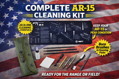 AR-15 Rifle Cleaning Kit w/ Silicone Cleaning Mat – .223 / 5.56 Maintenance.