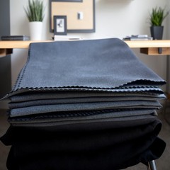 Silicone Cleaning Cloth Set, 12 x 12 inch, 5-Pack, Gray, Lint-Free for Firear…
