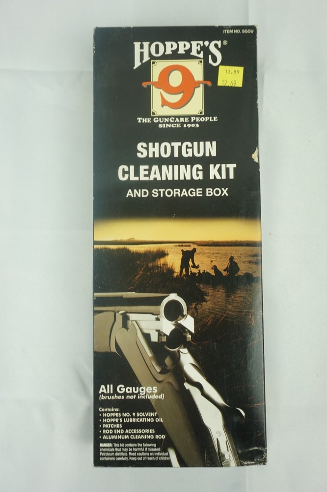 Hoppes SGOU Shotgun Cleaning Kit All Gauges Hoppe’s No 9 Solvent NEW