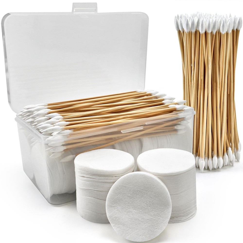 600PCS Round Gun Cleaning Patches and 200PCS Swabs – 800-Piece Rifle/Pistol