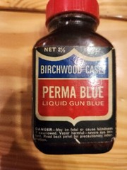 Vintage Collectible Brown Bottle Birchwood Casey Perma Blue RARE Hard To Find
