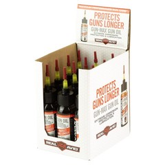 Real Avid Gun-Max Oil 1oz Bottles 12-Pack Lubricant Cleaner Protectant Clear