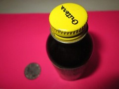 VINTAGE OUTERS GUNSLICK SUPER NITRO POWDER SOLVENT EMPTY BROWN BOTTLE USA