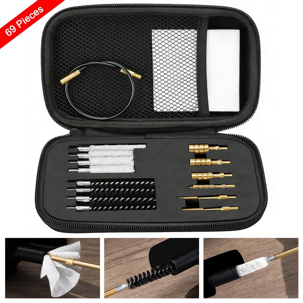 Universal Gun Cleaning Kit for Rifle Pistol Shotgun for 9mm/22/40/45/357/38/223