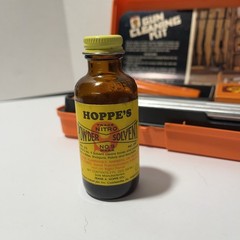 HOPPE’S NO. 9 Vintage Gun Cleaning Kit w/Storage Box Accessories Oil Solvent OEM