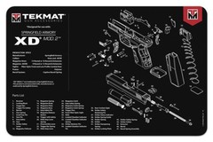 TekMat Springfield Armory XD Mod.2 Gun Cleaning Mat, Black