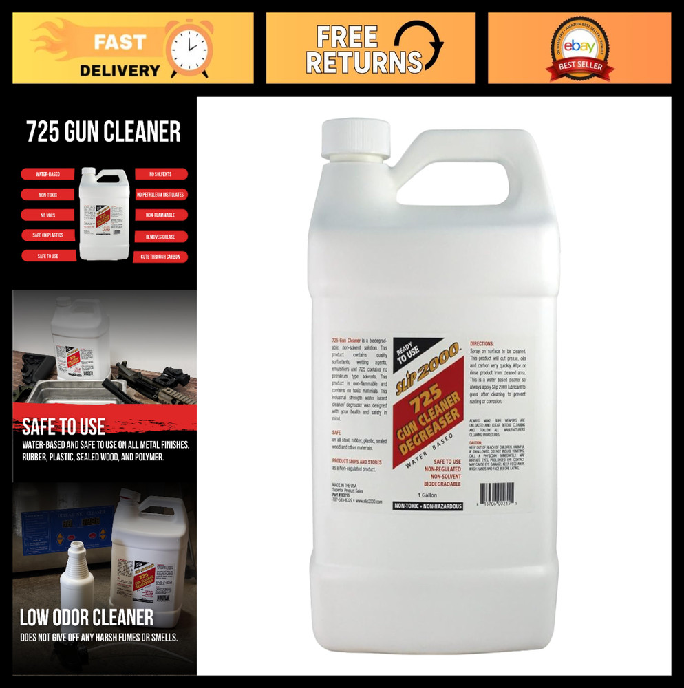 Non-Toxic Gun Cleaner & Degreaser – Cuts Cosmoline, Carbon & Grime, 1 Gallon