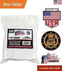 Pro-Shot Gun Cleaning Patches – 500 Count Lint-Free Cotton Flannel