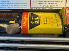 RARE Antique 1950-60s Outers Gunslick 410 Gauge Shotgun Cleaning Kit Metal Case