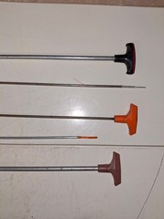 Lot of 5 Gun Cleaning Ram Rods, Hoppe, J.C. Higgins, Etc.