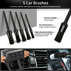 28-Piece Professional Car Detailing and Cleaning Kit for Interior and Exterior