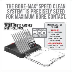 Bore-Max Speed Jags & Patches Multi-Cal Pack – Set of 10 Jags for .22-.243Cal 6M