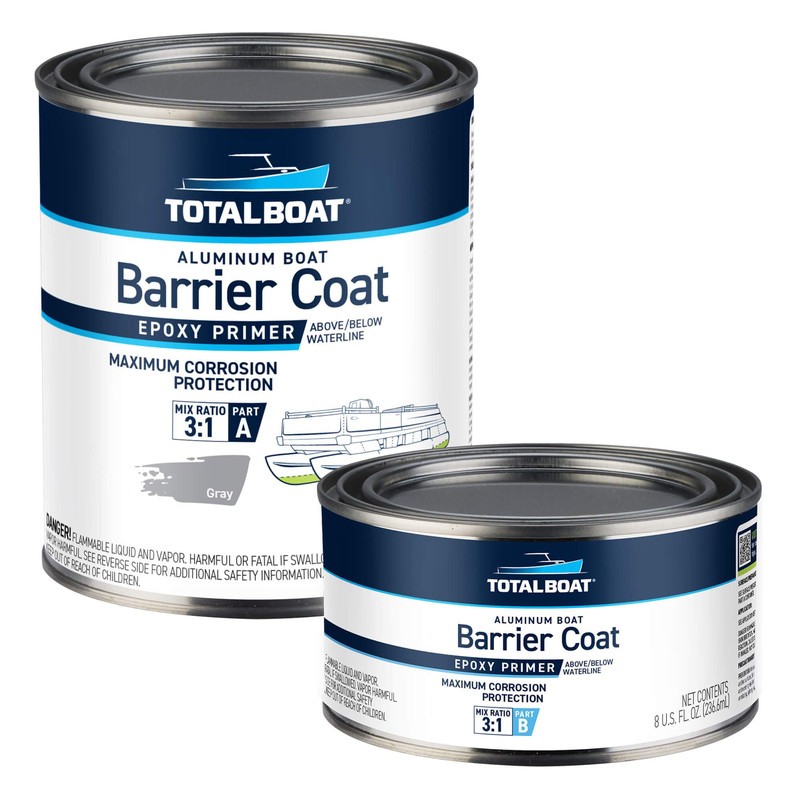 Totalboat Aluminum Boat Barrier Coat Quart Gray