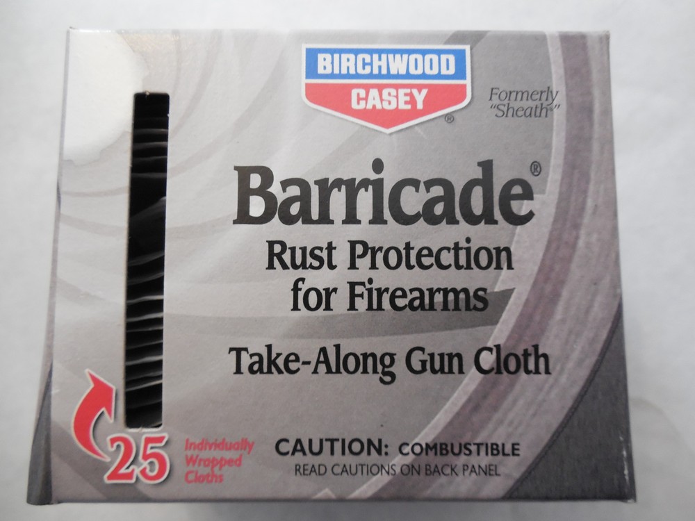 Birchwood Casey; Barricade; Rust Protection; 25 Cloths; BTA-25; 33025