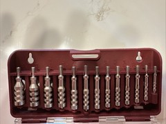 Tipton Ultra Gun Cleaning Jag Set 13-Piece Threaded Nickel Plated Brass