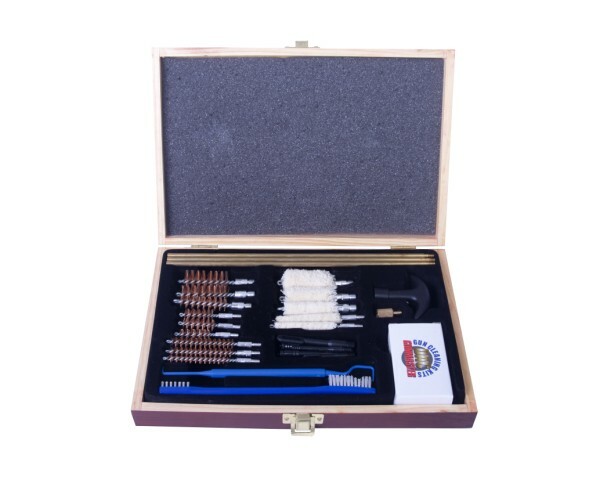 UGC56 Universal Select 30 Piece Gun Cleaning Kit, Al. or Wooden Case