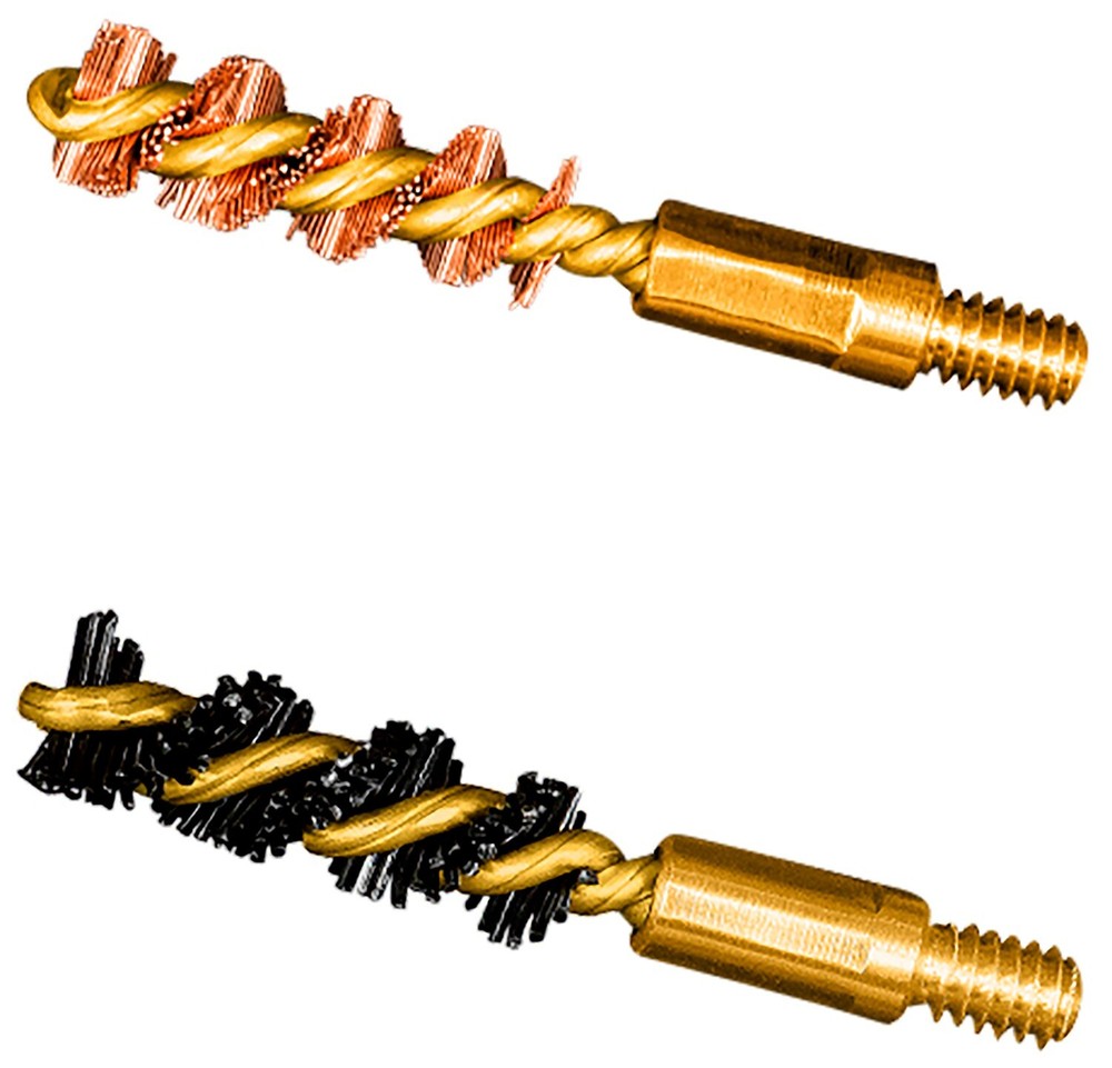 Otis FG317NB Bore Brush Set 17 HMR/177 Cal/177 WSM 5-40″ Thread 1″ Long Bronze/N