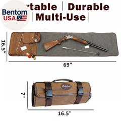 Gun Cleaning Mat for All Guns – Portable, Waxed Canvas, Handle, Weather-Resistan