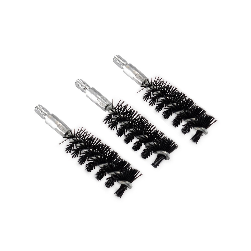 3Pcs Nylon Bristle Bore Brush 357 cal 5×40 8×32 Thread for Gun Cleaning Rod