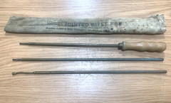 Marbles No 9728 Jointed Rifle Rod .28 Caliber and Up 36″ Brass in Canvas pouch