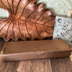 Vintage Hoppes Gun Cleaning Kit-Brown Plastic Case for Rifle Shotgun Please Read