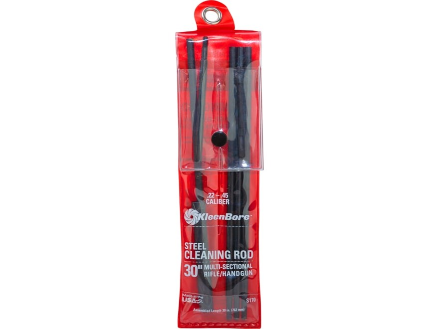 KleenBore Coated Rifle Cleaning Rod 22 – 45 Caliber with T-Handle 30″ 8-32