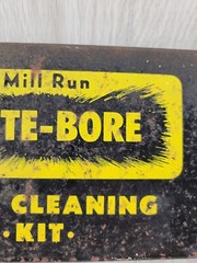 Vintage Mill Run Brite Bore Cleaning Kit EMPTY METAL TIN CASE
