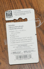 Otis 2 Pack Bronze & Nylon Cleaning Brush Set – .22 – .223 Caliber