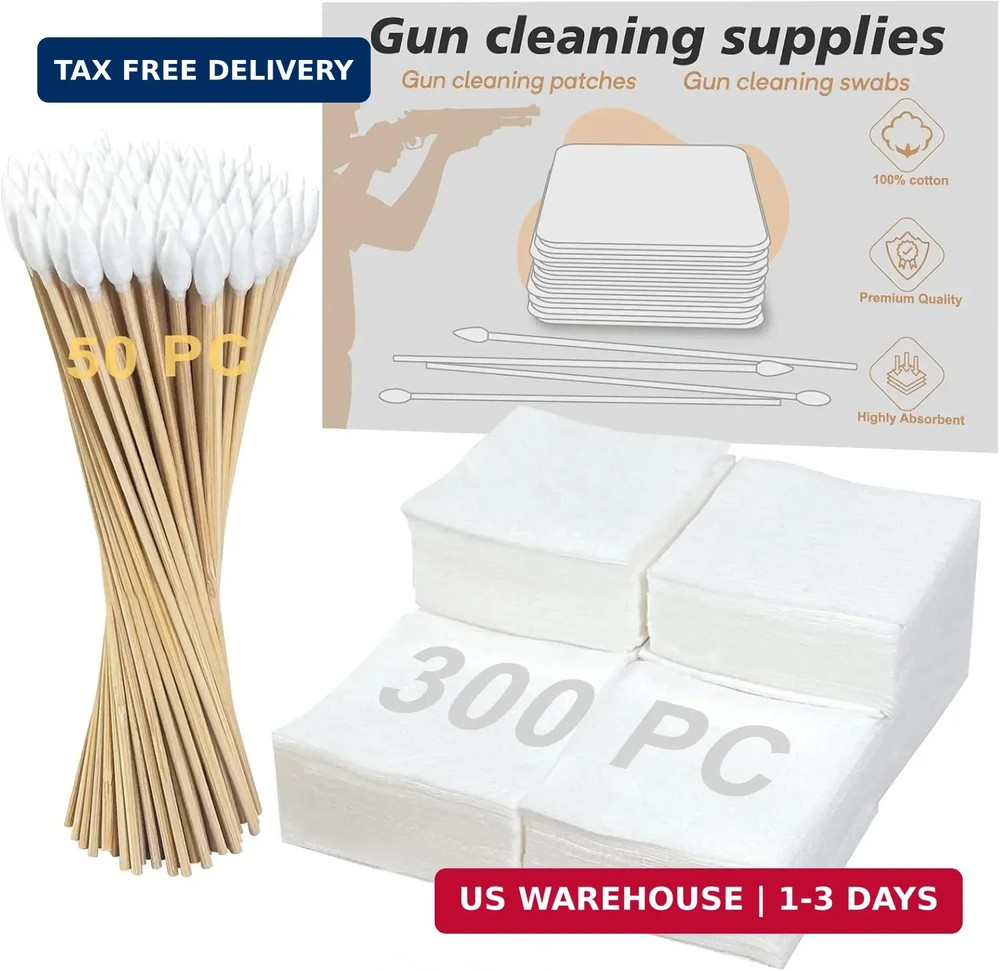 Egaageoi Lint-Free Gun Cleaning Patches and Highly Absorbent Gun Swabs | Firearm
