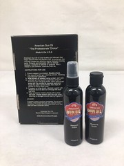 American Gun Oil for lubricating firearms / guns two 4oz bottles