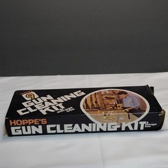 Hoppe’s Vintage .38 Caliber gun Cleaning Kit with Storage Box, Patch Cloth, Oil