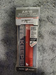 Real Avid AR15 Smart Cleaning Mat Magnetic Parts Keeper 43×16 Black/Red/Gray
