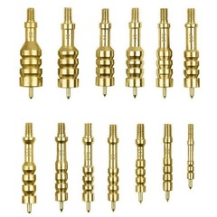 Solid Brass Gun Cleaning Jag Set for Rifles – Slotted Tip, Storage Case Included