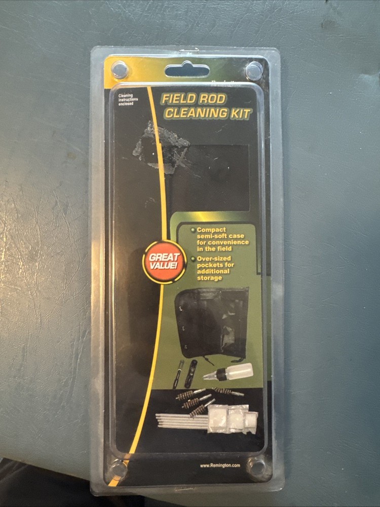 Remington Rifle Cleaning Kit For.22 Thru .30cal Inside Folding Storage Pouch