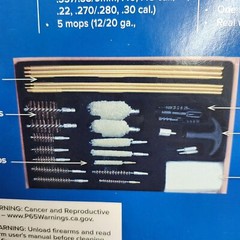 GunMaster Deluxe 42 Piece Universal Gun Cleaning Kit Rods Brushes Mops Wood Box