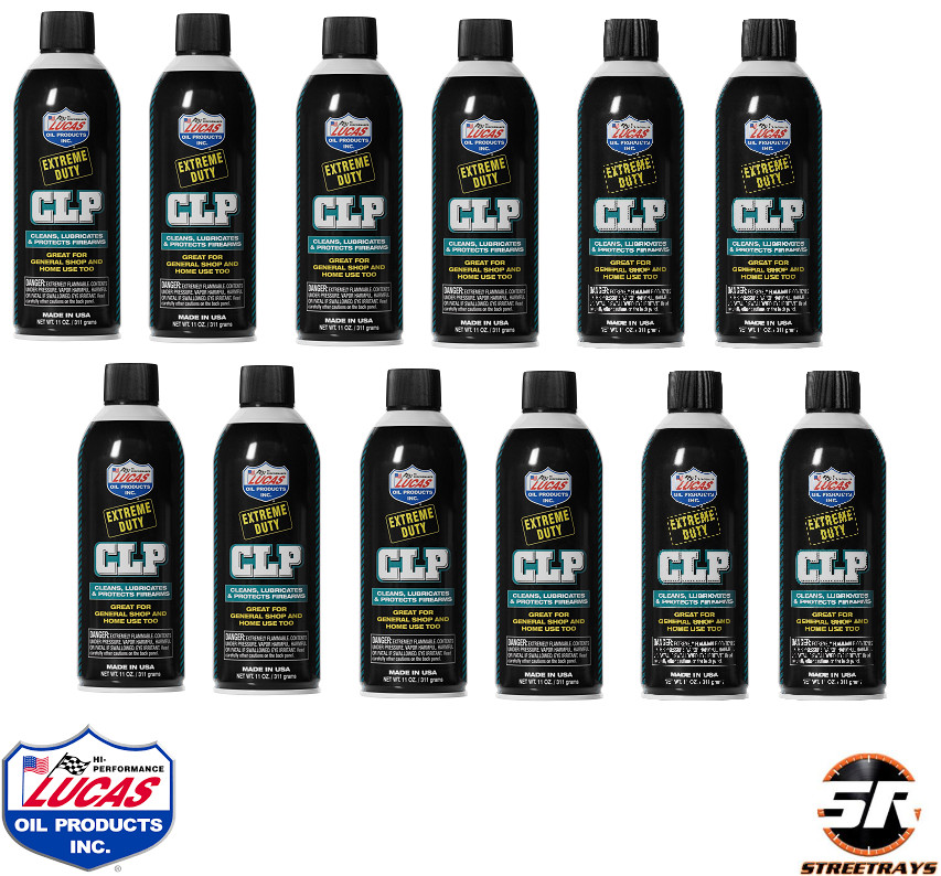 Lucas Oil 10916 Extreme Duty CLP Gun Cleaner Lubricate 11 oz. Aerosol – 12 Pack