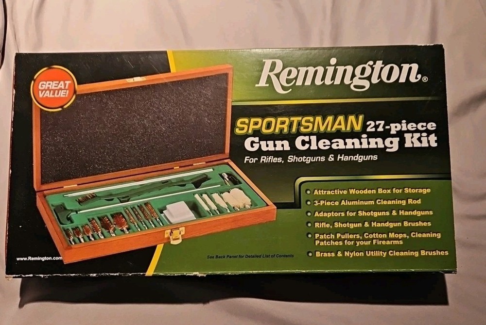 SPORTSMAN GUN CLEANING KIT ~ Remington Sportsman Universal 27 Piece Set, Unused