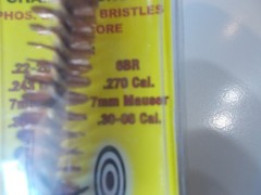 Pro-Shot Bore Brush Bronz Bristles Brass Core for .308/.30-06 & More NEW (F-1)