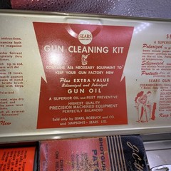 Vintage SEARS No. 2142 410 Gauge Gun Cleaning Kit