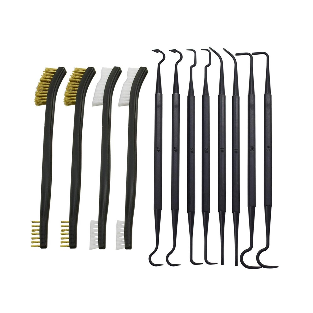 Cleaning Brushes Picks Kit Set Brass Steel Nylon Double Ended Cleaning Brushe…
