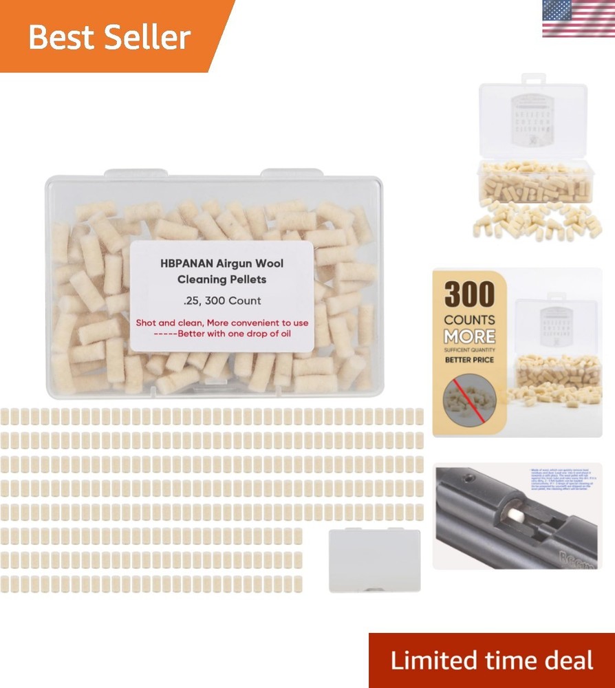 Cleaning Cotton Wool Felt Cleaning Pellets for Maintenance .22.177.25 Caliber…