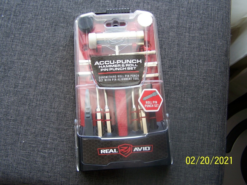 Real Avid Accu-Punch Hammer & Roll Pin Punch Set With Pin Alignment Tool