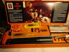 Hoppes Cleaning Kit VINTAGE With Storage Box Orange