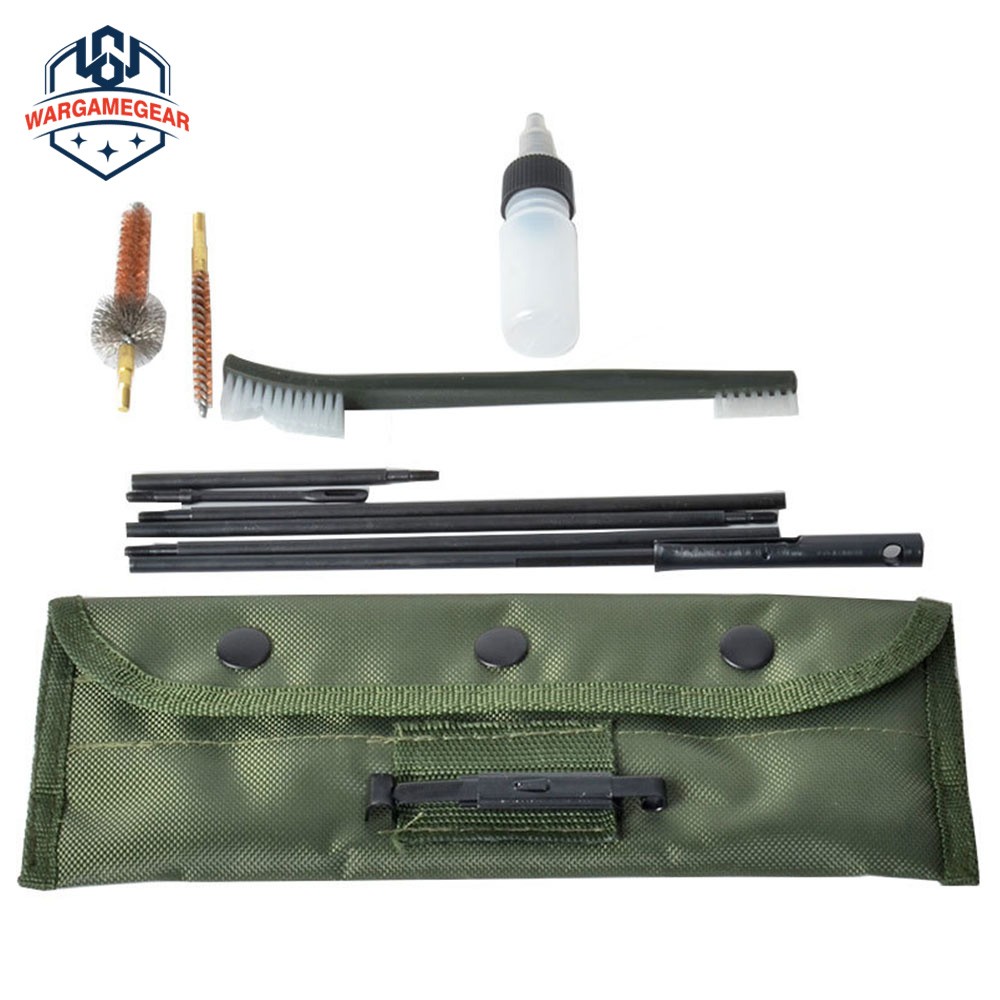 10 Piece .22 22LR .223 556 Rifle Gun Cleaning Kit Nylon Brush Cleaner with Pouch