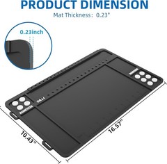 Magnetic Gun Cleaning Mat Organizer Tray Anti-Slip Rubber Pistol | Free Shipping