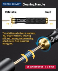 CVLIFE Gun Cleaning Kit, Rifle Cleaning Kit with Gun Cleaning Rods Brass Jags Br