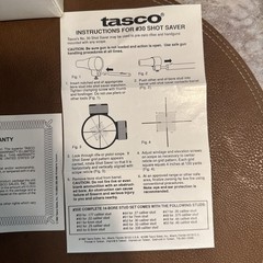 Vintage Tasco Shot Saver #30/35E Bore Sight Collimator Set With Box