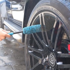 6PCS Car Wheel Cleaning Detailing Pro Kit, Tire Brush, 2 6 Pack (Blue & Black)