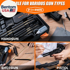 Gun Cleaning Kit Universal Supplies for All Caliber Pistol Rifle Handgun Shotgun